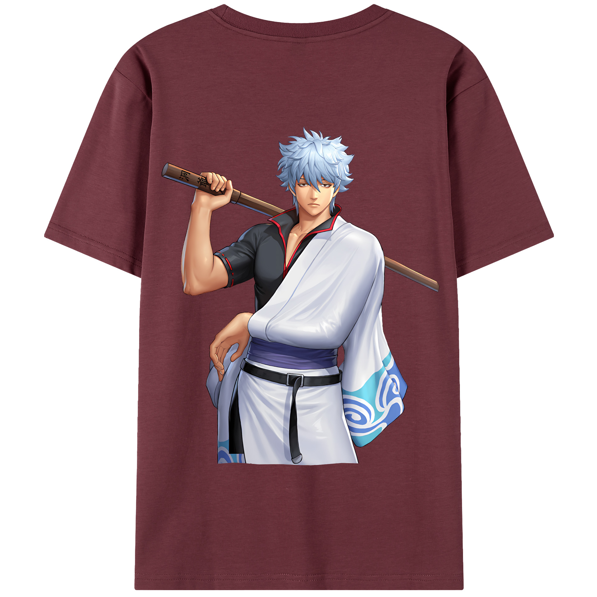 （画像用） ぎんたま 坂田銀時（さかたぎんとき） 神楽 志村新八（しむら しんぱち） GINTAMA Sakata Gintoki Kagura Shimura Shinpachi 綿100％半袖Tシャツ（背面プリント）